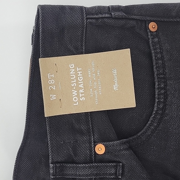 Madewell Tall Low-Slung Straight Jeans in Kent Wash size 28 TALL NWT NM768 - Picture 8 of 14